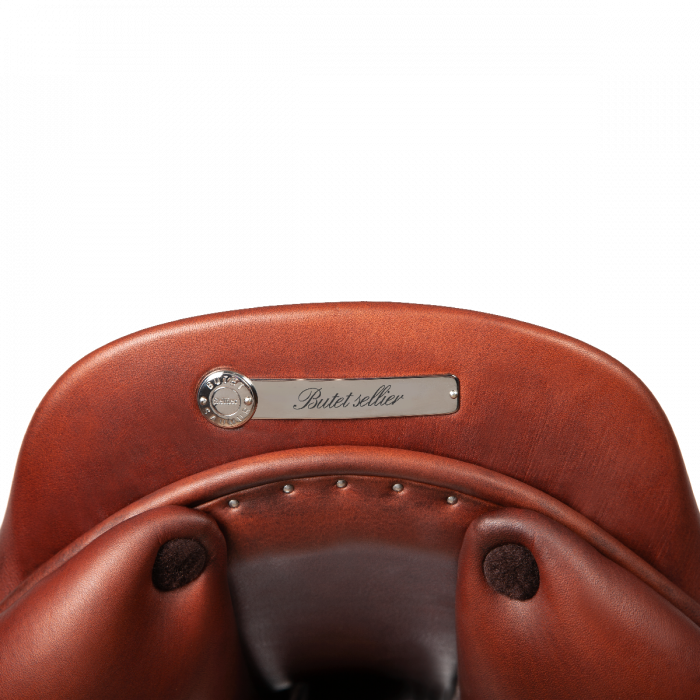 Saddle plate with English Roundhand font (70mm)