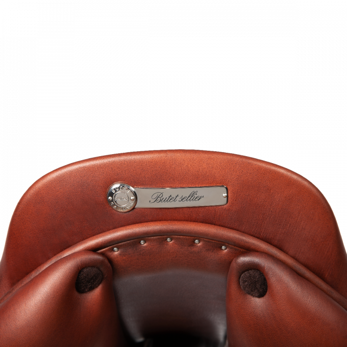 Saddle plate with English Roundhand font (55mm)